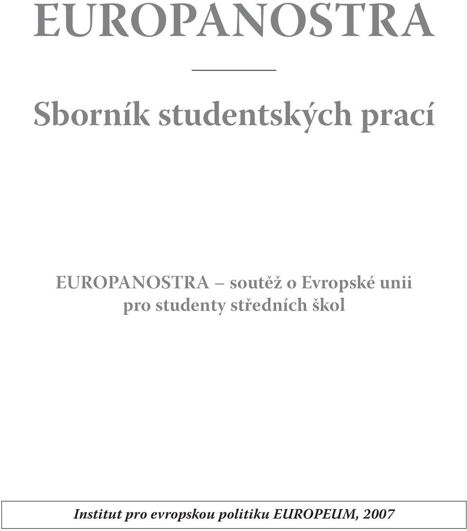 unii pro studenty středních škol