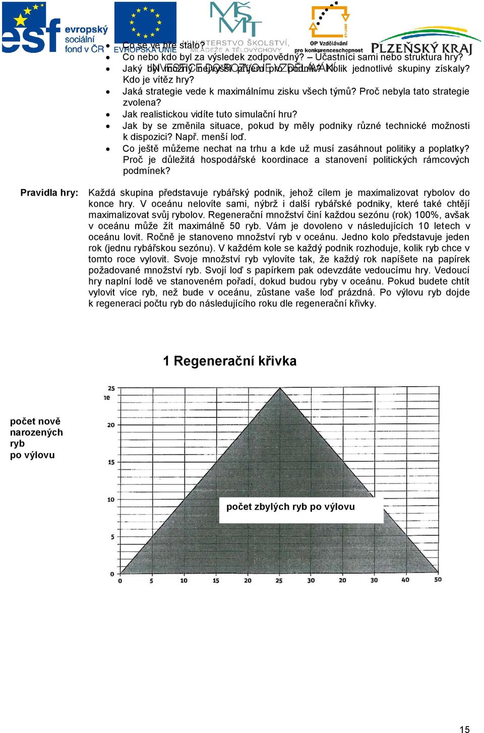 Jak by se změnila situace, pokud by měly podniky různé technické možnosti k dispozici? Např. menší loď. Co ještě můžeme nechat na trhu a kde už musí zasáhnout politiky a poplatky?