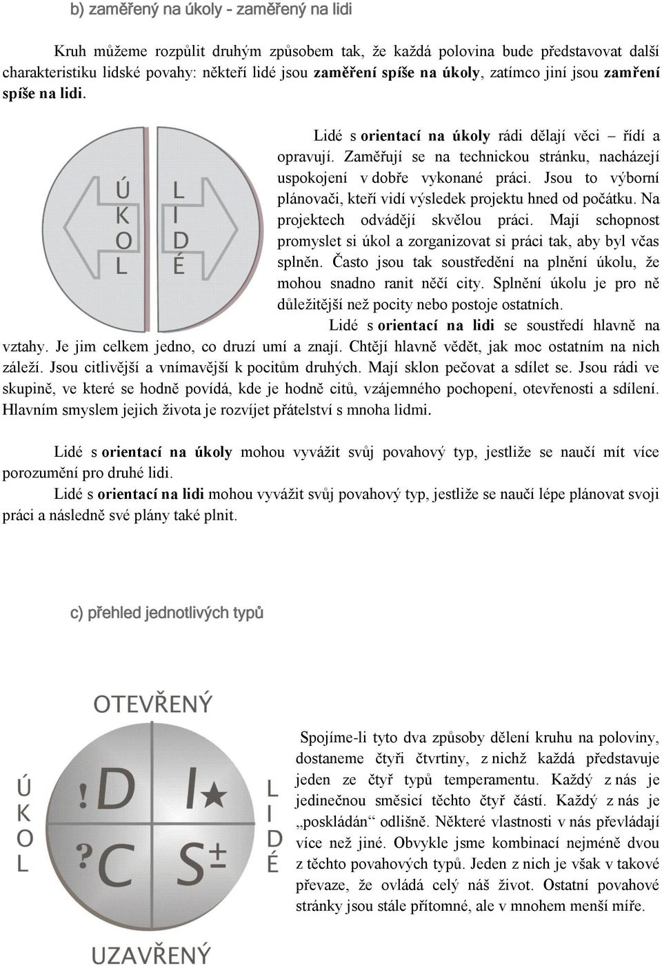 Jsou to výborní plánovači, kteří vidí výsledek projektu hned od počátku. Na projektech odvádějí skvělou práci. Mají schopnost promyslet si úkol a zorganizovat si práci tak, aby byl včas splněn.