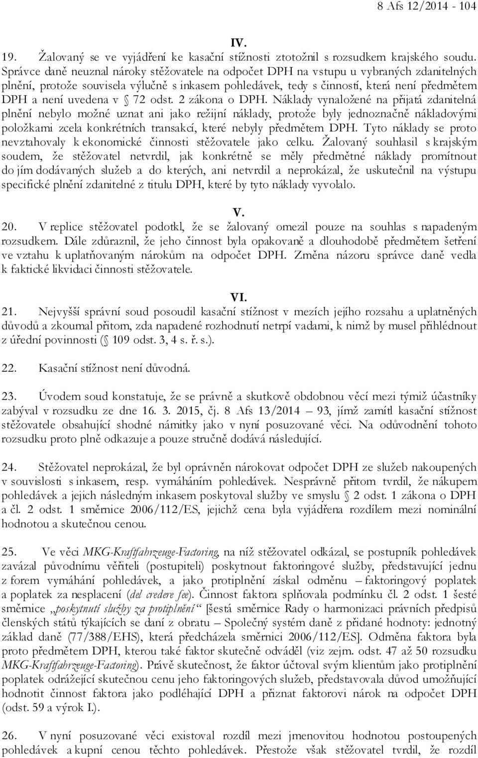 uvedena v 72 odst. 2 zákona o DPH.