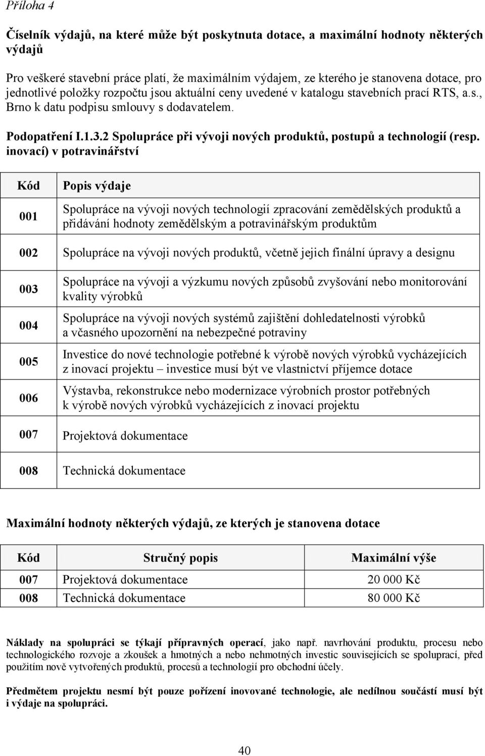 2 Spolupráce při vývoji nových produktů, postupů a technologií (resp.