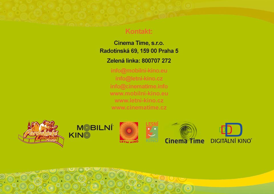 eu info@letni-kino.cz info@cinematime.info www.