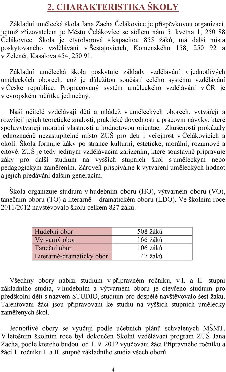 Základní umělecká škola poskytuje základy vzdělávání v jednotlivých uměleckých oborech, což je důležitou součástí celého systému vzdělávání v České republice.