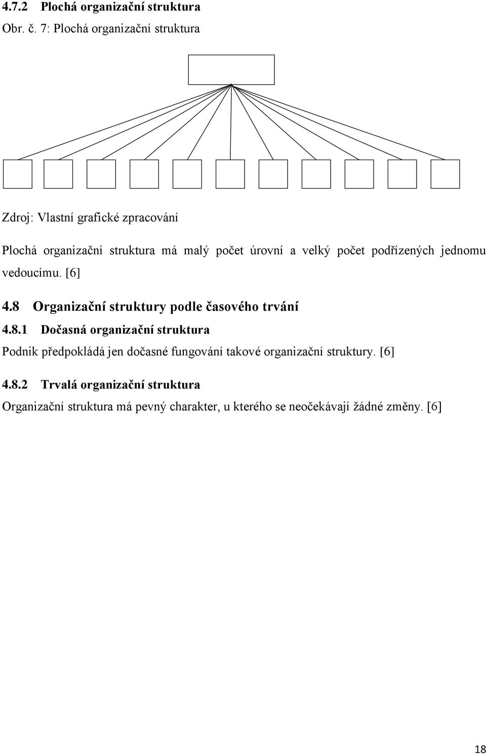 velký počet podřízených jednomu vedoucímu. [6] 4.8 