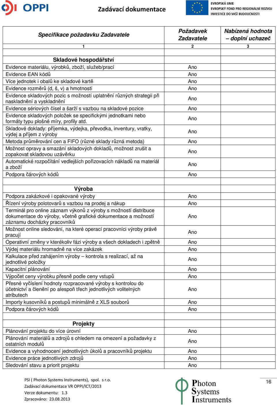 na skladové pozice Evidence skladových položek se specifickými jednotkami nebo formáty typu plošné míry, profily atd.