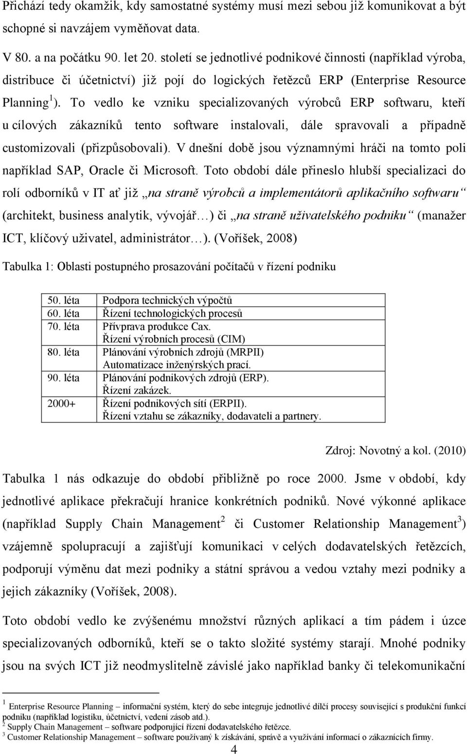 To vedlo ke vzniku specializovaných výrobců ERP softwaru, kteří u cílových zákazníků tento software instalovali, dále spravovali a případně customizovali (přizpůsobovali).