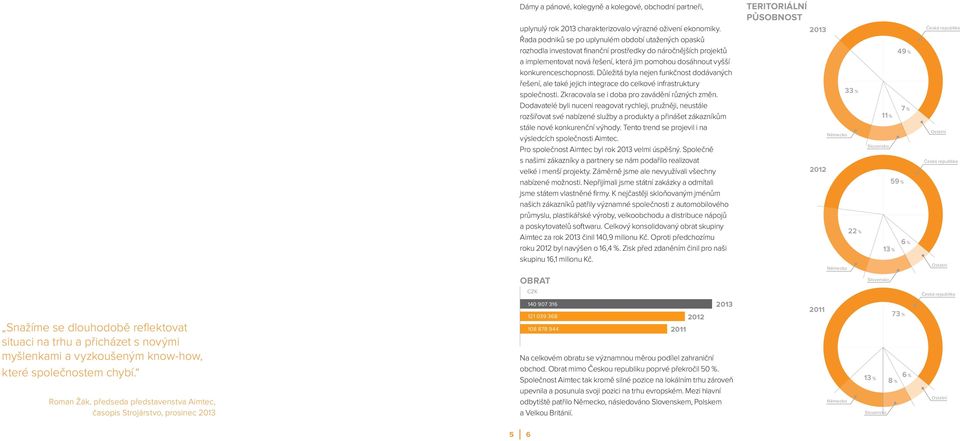 Řada podniků se po uplynulém období utažených opasků rozhodla investovat fi nanční prostředky do náročnějších projektů a implementovat nová řešení, která jim pomohou dosáhnout vyšší