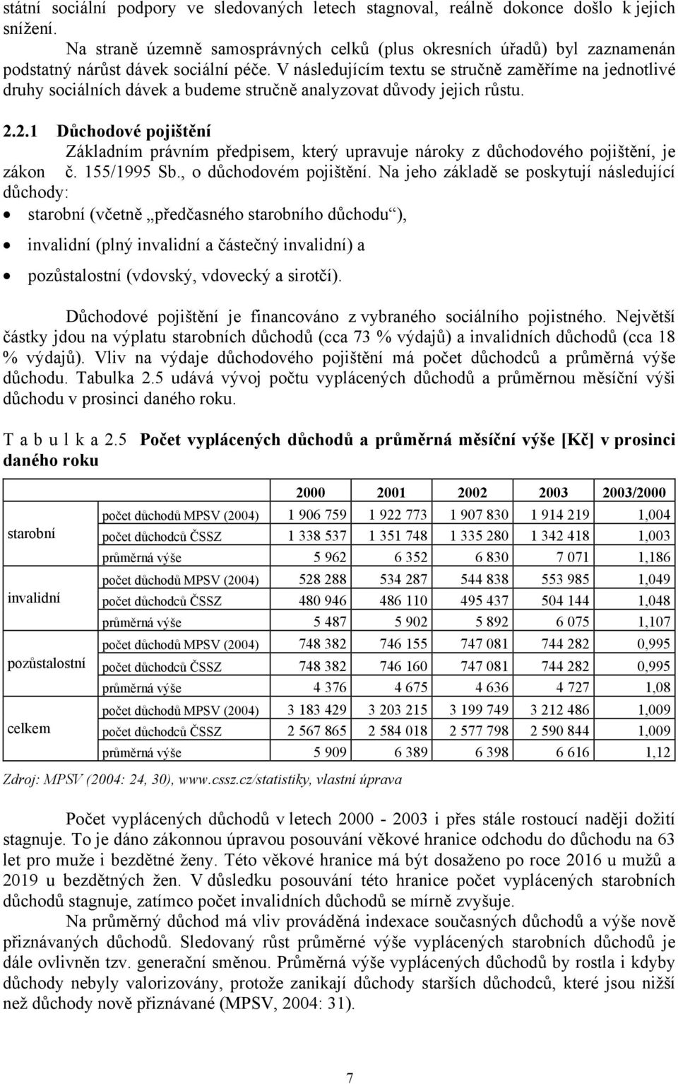 V následujícím textu se stručně zaměříme na jednotlivé druhy sociálních dávek a budeme stručně analyzovat důvody jejich růstu. 2.