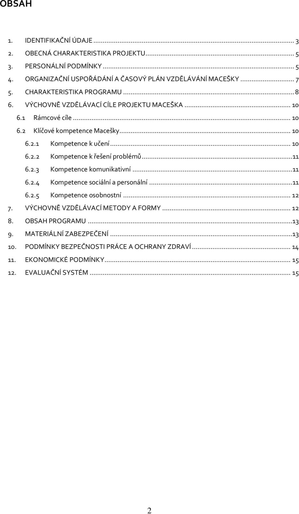 ..11 6.2.3 Kompetence komunikativní...11 6.2.4 Kompetence sociální a personální...11 6.2.5 Kompetence osobnostní...12 7. VÝCHOVNĚ VZDĚLÁVACÍ METODY A FORMY...12 8.