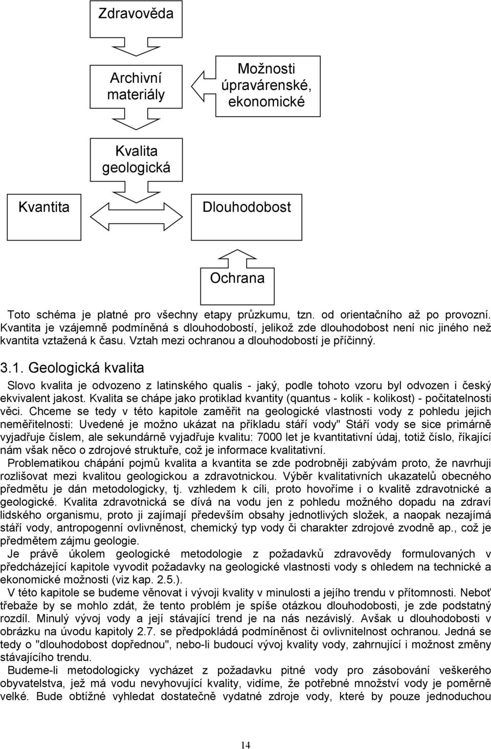 Geologická kvalita Slovo kvalita je odvozeno z latinského qualis - jaký, podle tohoto vzoru byl odvozen i český ekvivalent jakost.