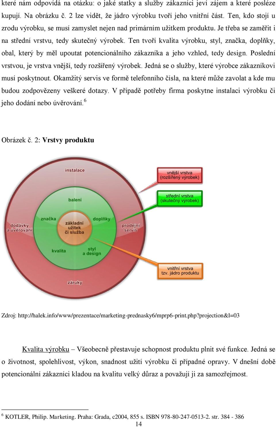 Ten tvoří kvalita výrobku, styl, značka, doplňky, obal, který by měl upoutat potencionálního zákazníka a jeho vzhled, tedy design. Poslední vrstvou, je vrstva vnější, tedy rozšířený výrobek.