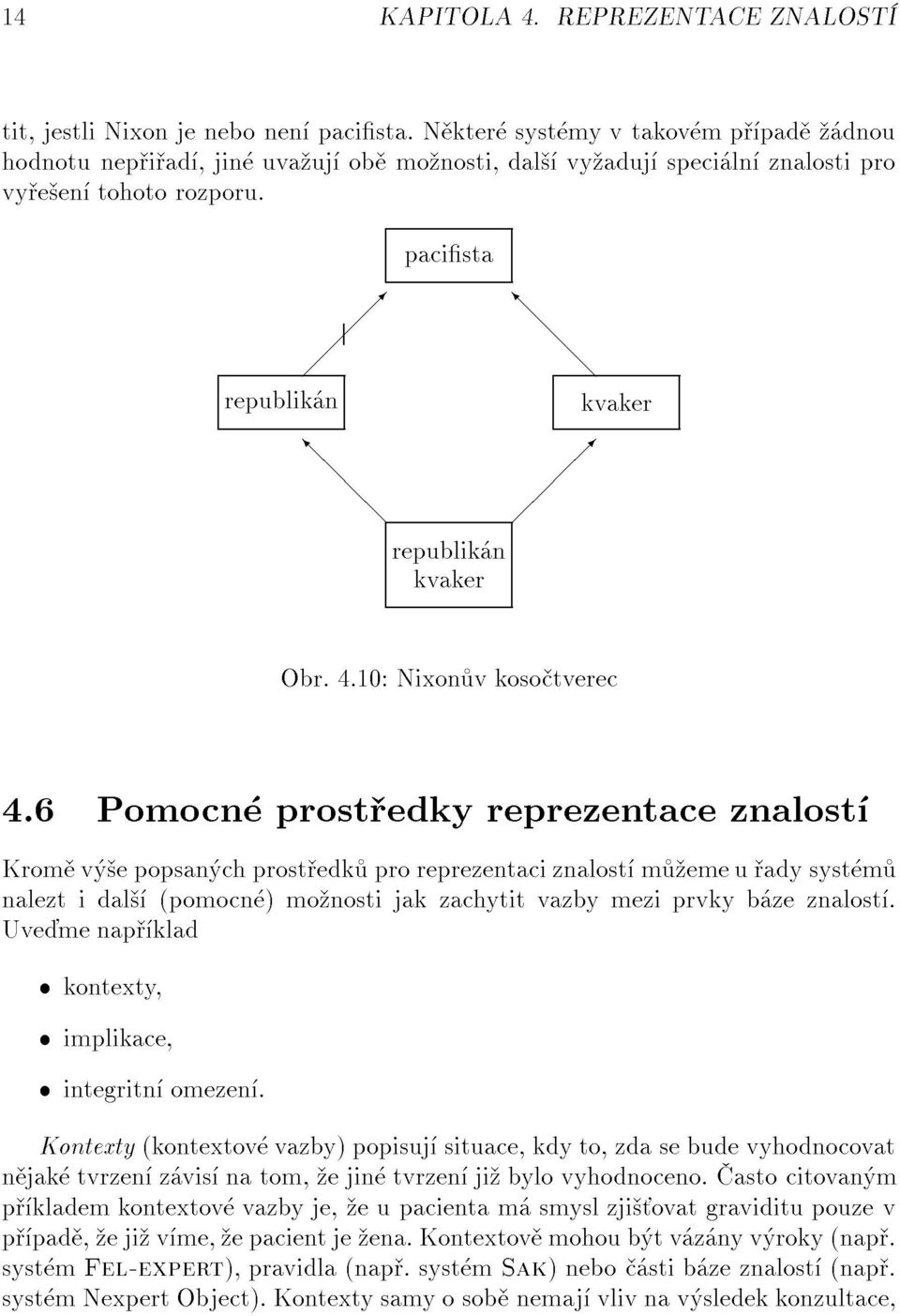 6Pomocn prost edkyreprezentaceznalost Obr.4.10:Nixon vkoso tverec Uve menap klad naleztidal (pomocn )mo nostijakzachytitvazbymeziprvkyb zeznalost. kontexty, p pad, eji v me, epacientje ena.