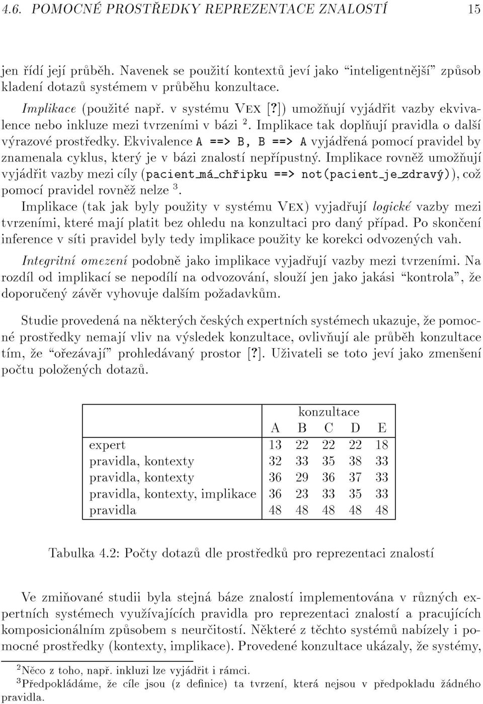 ekvivalencea==>b,b==>avyj d en pomoc pravidelby znamenalacyklus,kter jevb ziznalost nep pustn.