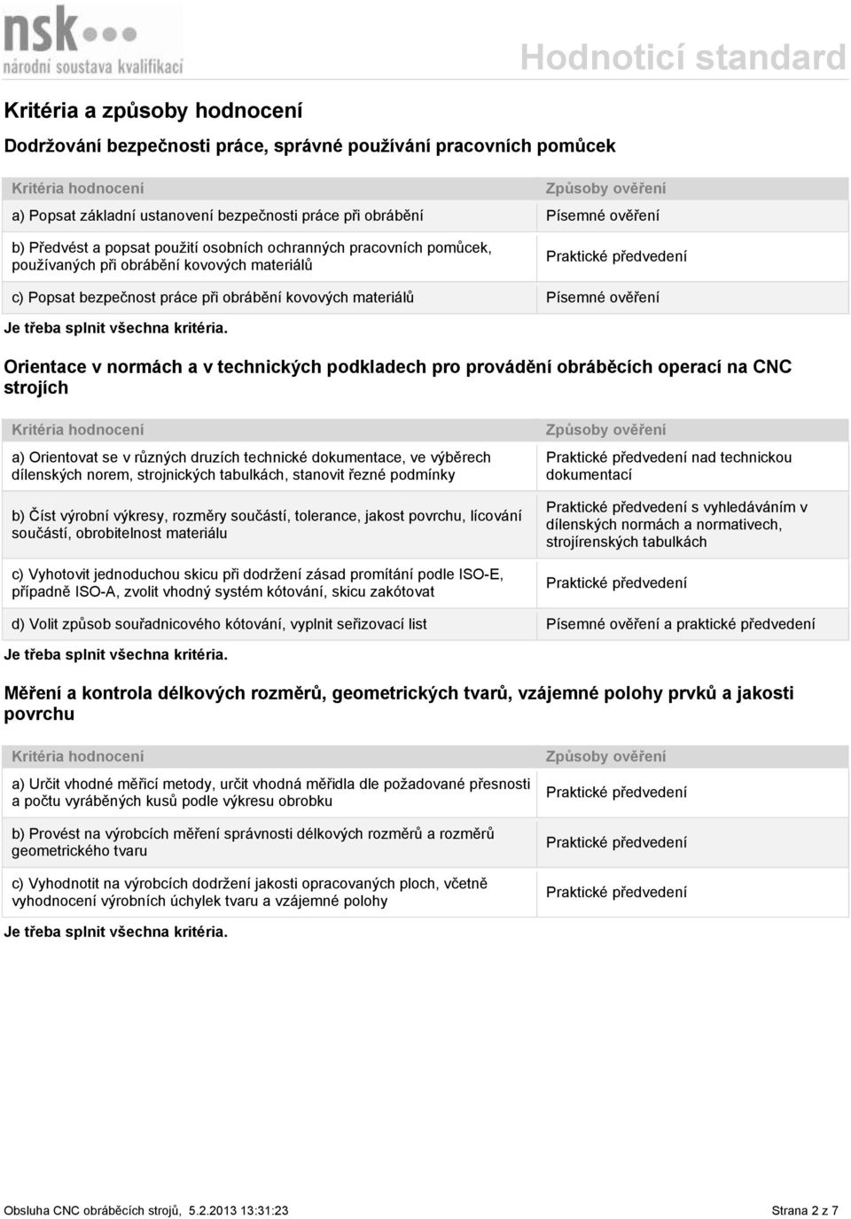 technických podkladech pro provádění obráběcích operací na CNC strojích a) Orientovat se v různých druzích technické dokumentace, ve výběrech dílenských norem, strojnických tabulkách, stanovit řezné