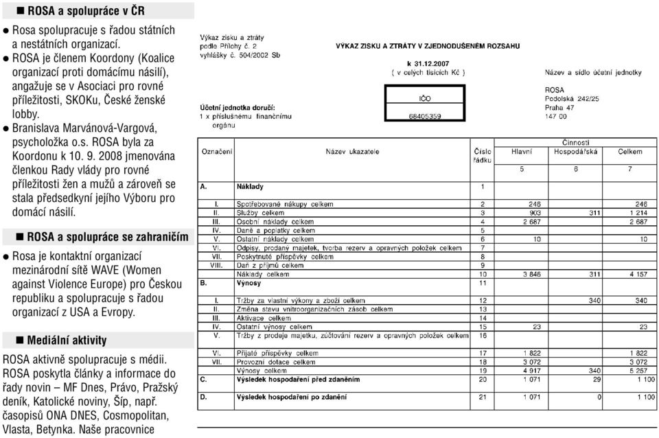 9. 2008 jmenována členkou Rady vlády pro rovné příležitosti žen a mužů a zároveň se stala předsedkyní jejího Výboru pro domácí násilí.