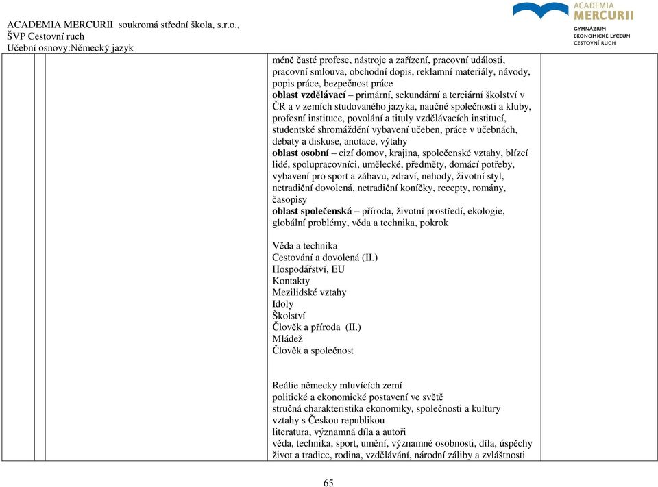učebnách, debaty a diskuse, anotace, výtahy oblast osobní cizí domov, krajina, společenské vztahy, blízcí lidé, spolupracovníci, umělecké, předměty, domácí potřeby, vybavení pro sport a zábavu,