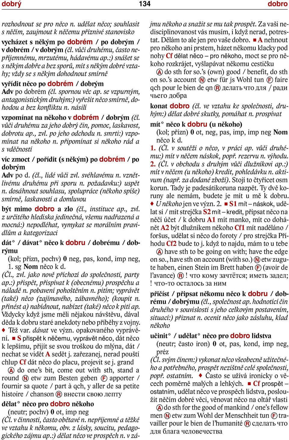 spornou věc ap. se vzpurným, antagonistickým druhým:) vyřešit něco smírně, dohodou a bez konfliktu n. násilí vzpomínat na někoho v dobrém / dobrým(čl.