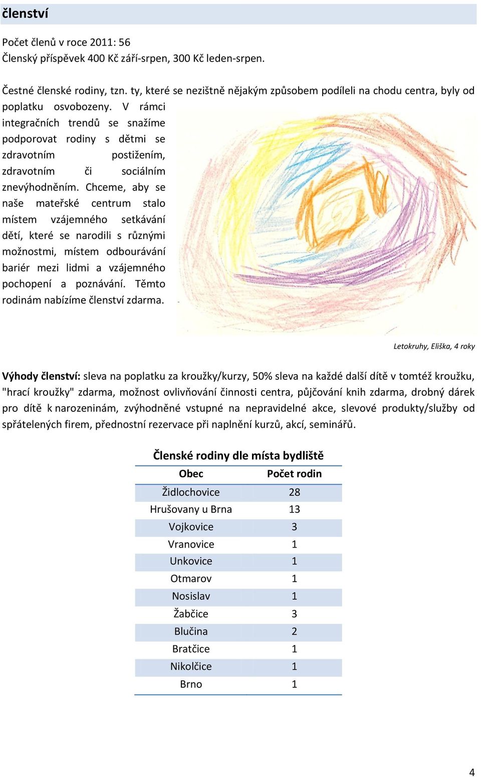 V rámci integračních trendů se snažíme podporovat rodiny s dětmi se zdravotním postižením, zdravotním či sociálním znevýhodněním.