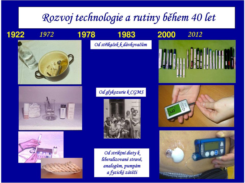 dávkovačům Od glykozurie k CGMS Od striktní