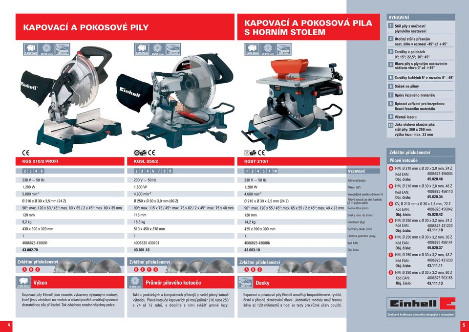 Upínací zaøízení pro bezpeènou fixaci øezaného materiálu Vèetnì laseru Jako stolová okružní pila: stùl pily: 360 x 250 mm výška øezu: max.