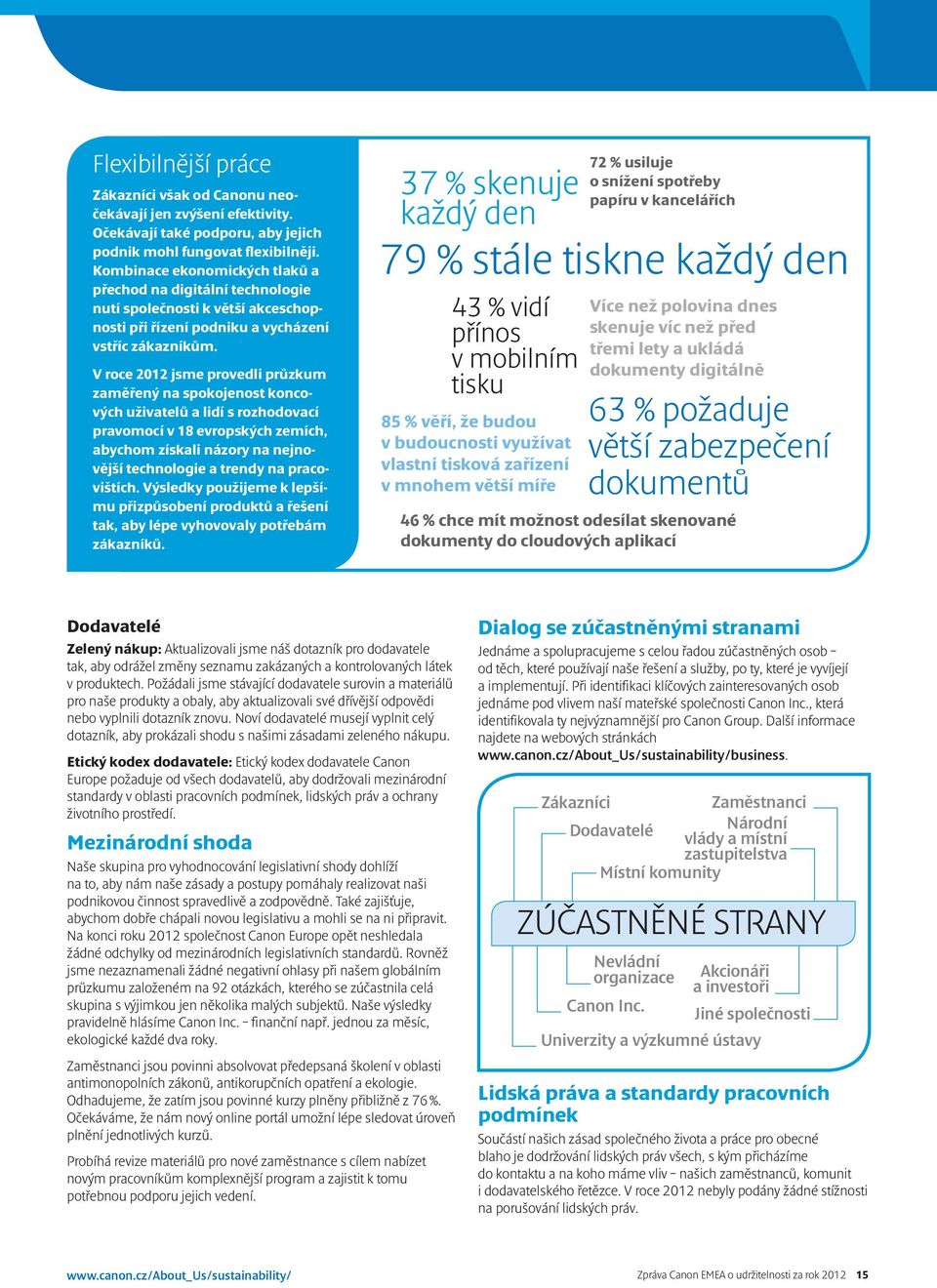 V roce 2012 jsme provedli průzkum zaměřený na spokojenost koncových uživatelů a lidí s rozhodovací pravomocí v 18 evropských zemích, abychom získali názory na nejnovější technologie a trendy na