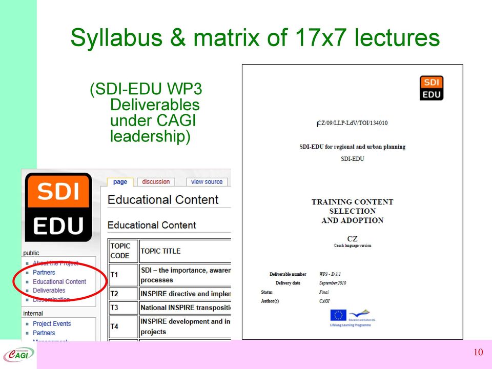 (SDI-EDU WP3