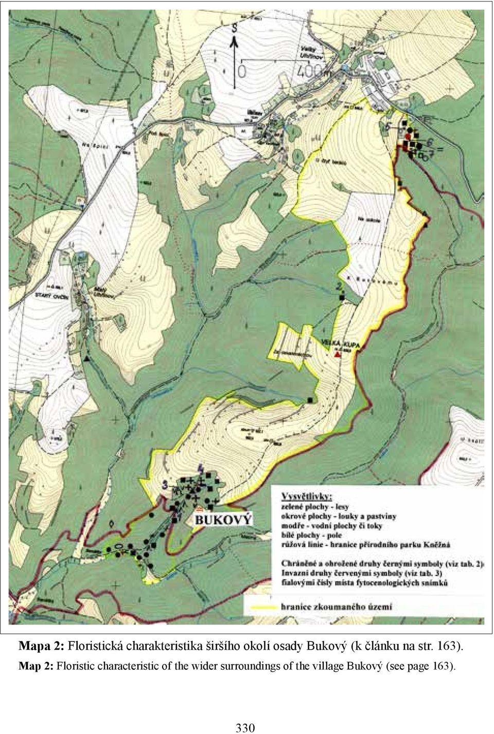 Map 2: Floristic characteristic of the wider