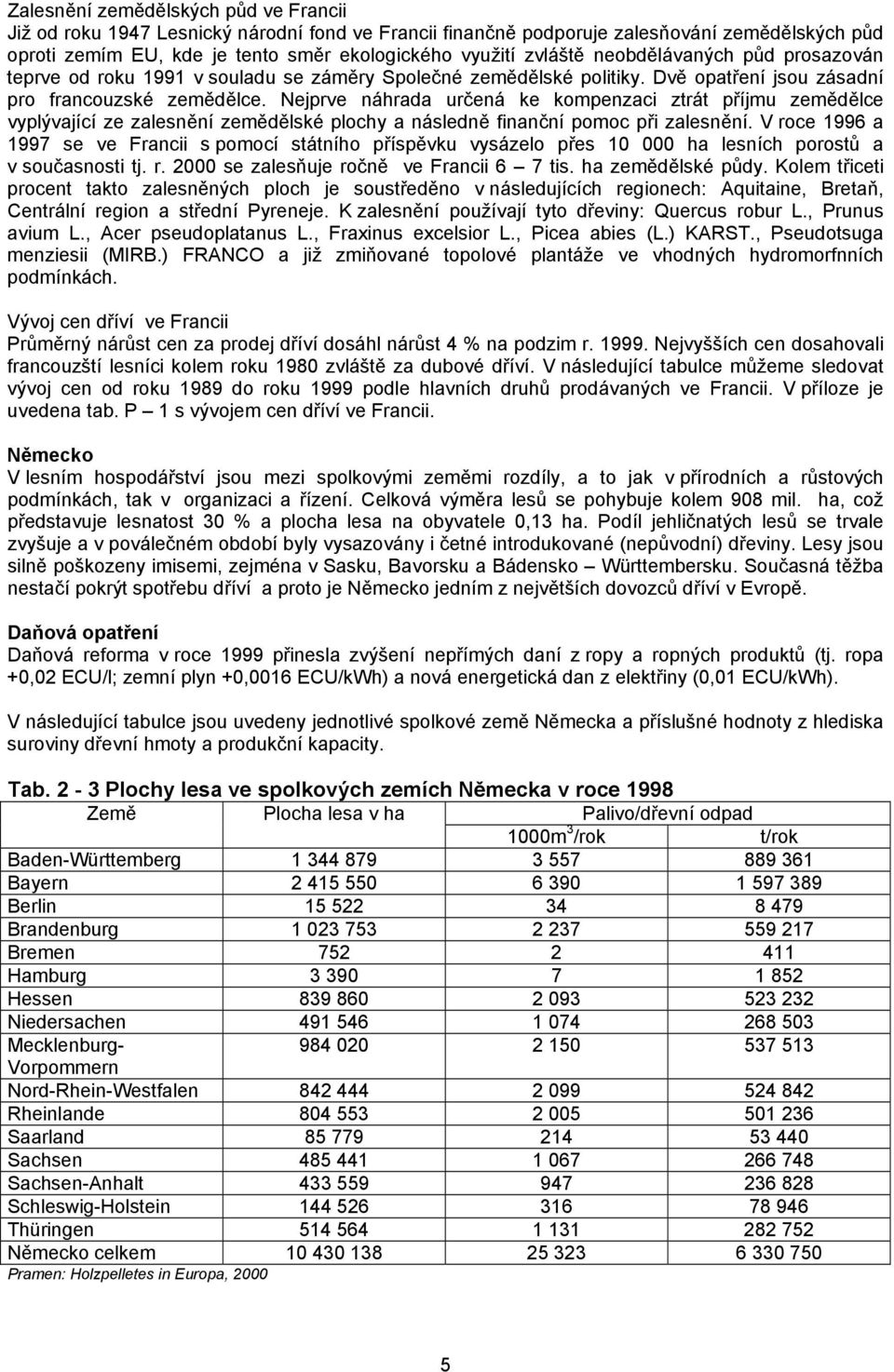 Nejprve náhrada určená ke kompenzaci ztrát příjmu zemědělce vyplývající ze zalesnění zemědělské plochy a následně finanční pomoc při zalesnění.