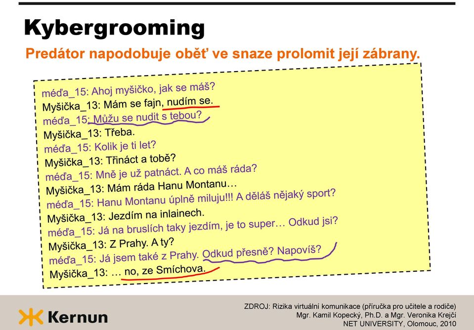 ZDROJ: Rizika virtuální komunikace (příručka pro