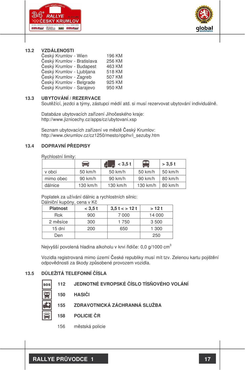 Databáze ubytovacích zaízení Jihoeského kraje: http://www.jiznicechy.cz/apps/cz/ubytovani.xsp Seznam ubytovacích zaízení ve mst eský Krumlov: http://www.ckrumlov.cz/cz1250/mesto/rpphv/i_sezuby.htm 13.