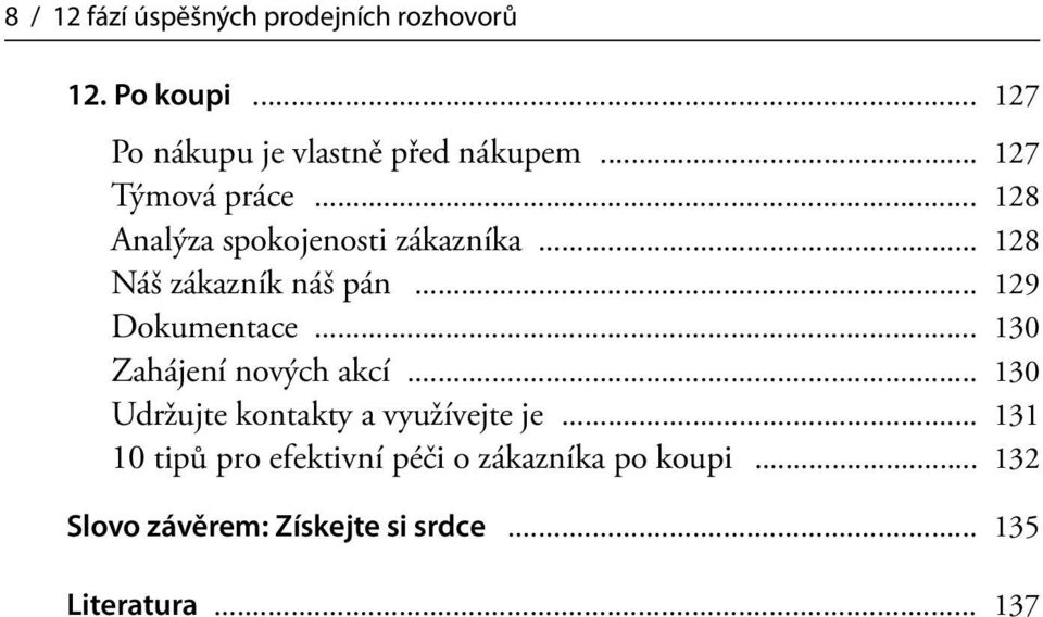 .. 129 Dokumentace... 130 Zahájení nových akcí... 130 Udržujte kontakty a využívejte je.