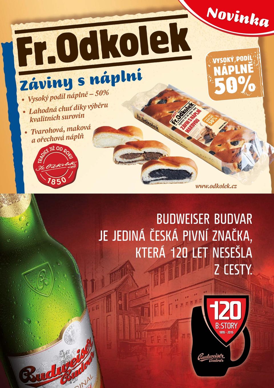 Tvarohová, maková a ořechová náplň www.odkolek.