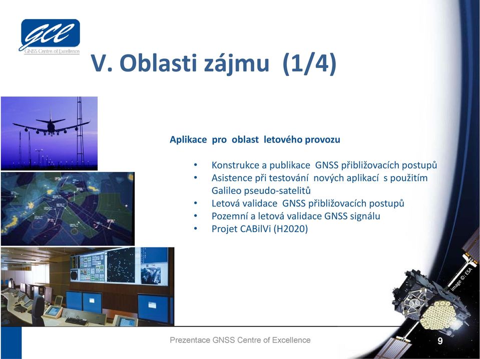 aplikací s použitím Galileo pseudo satelitů Letová validace GNSS