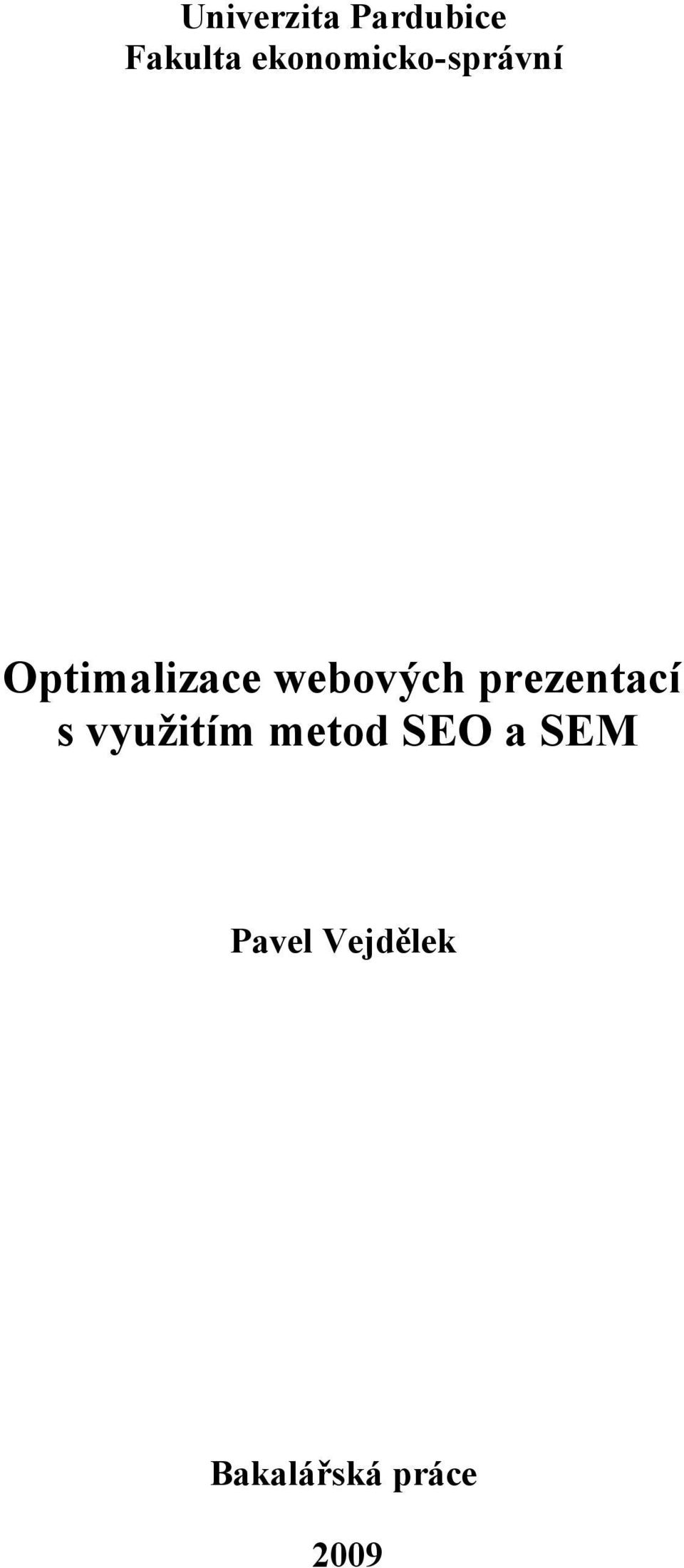 webových prezentací s využitím