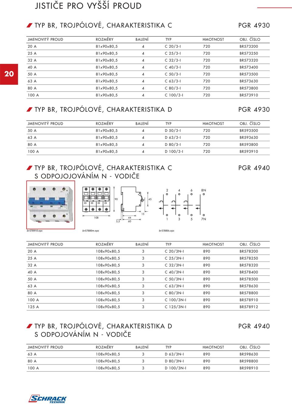 /3-I 70 BR5930 00 A 8xx,5 4 D 00/3-I 70 BR593 / TYP BR, TROJPÓLOVÉ, CHARAKTERISTIKA C S ODPOJOJOVÁNÍM N - VODIČE PGR 49 4 6 8N 5 08 3 5 7N br578.eps br578m.eps br578s.