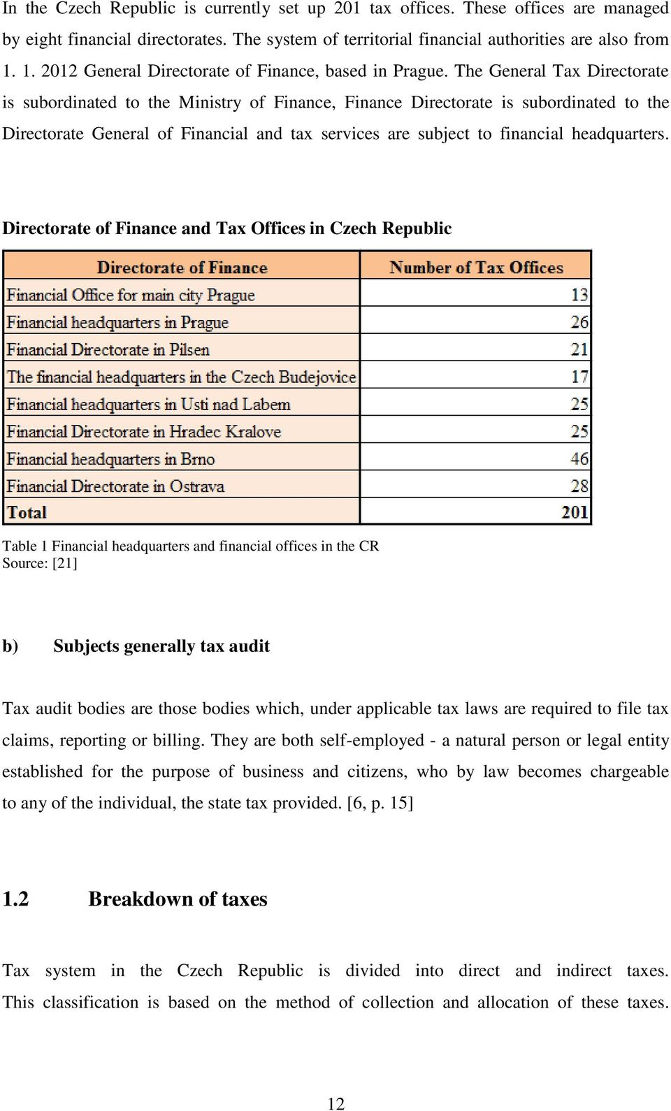 The General Tax Directorate is subordinated to the Ministry of Finance, Finance Directorate is subordinated to the Directorate General of Financial and tax services are subject to financial