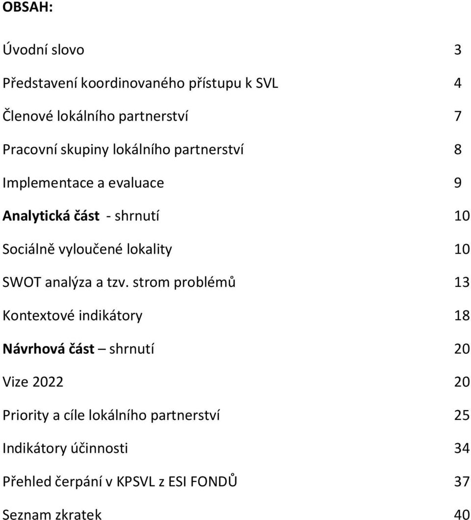 lokality 10 SWOT analýza a tzv.