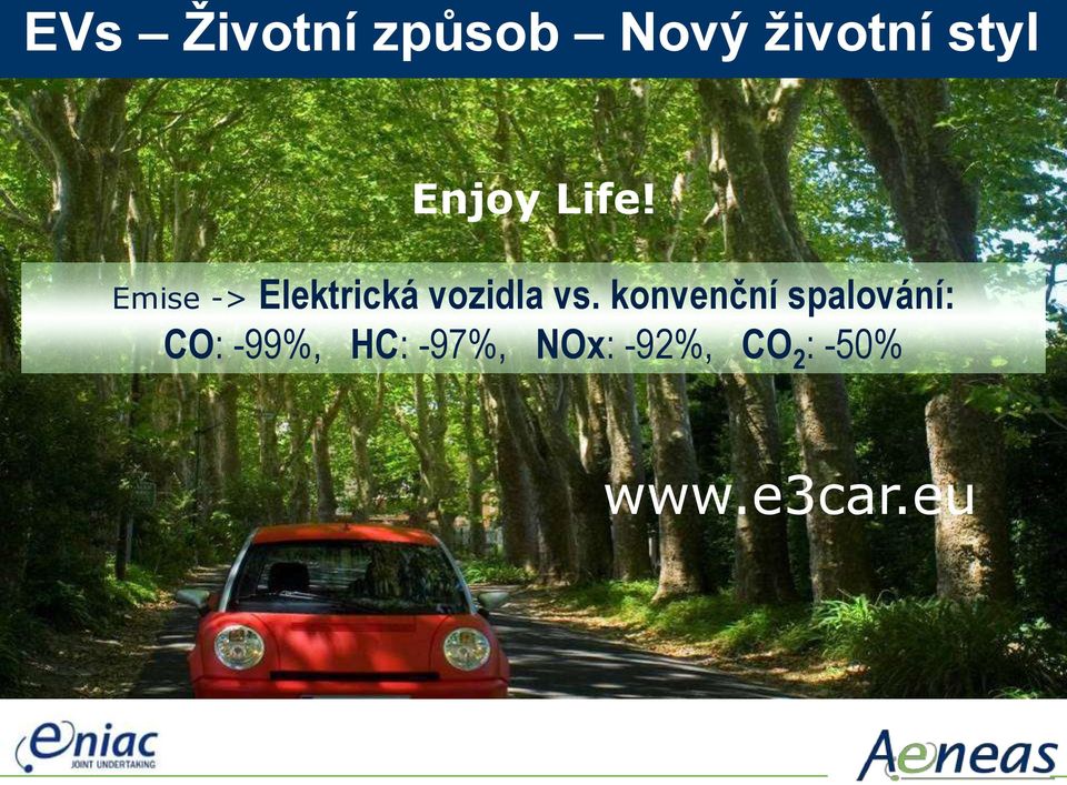 Emise -> Elektrická vozidla vs.