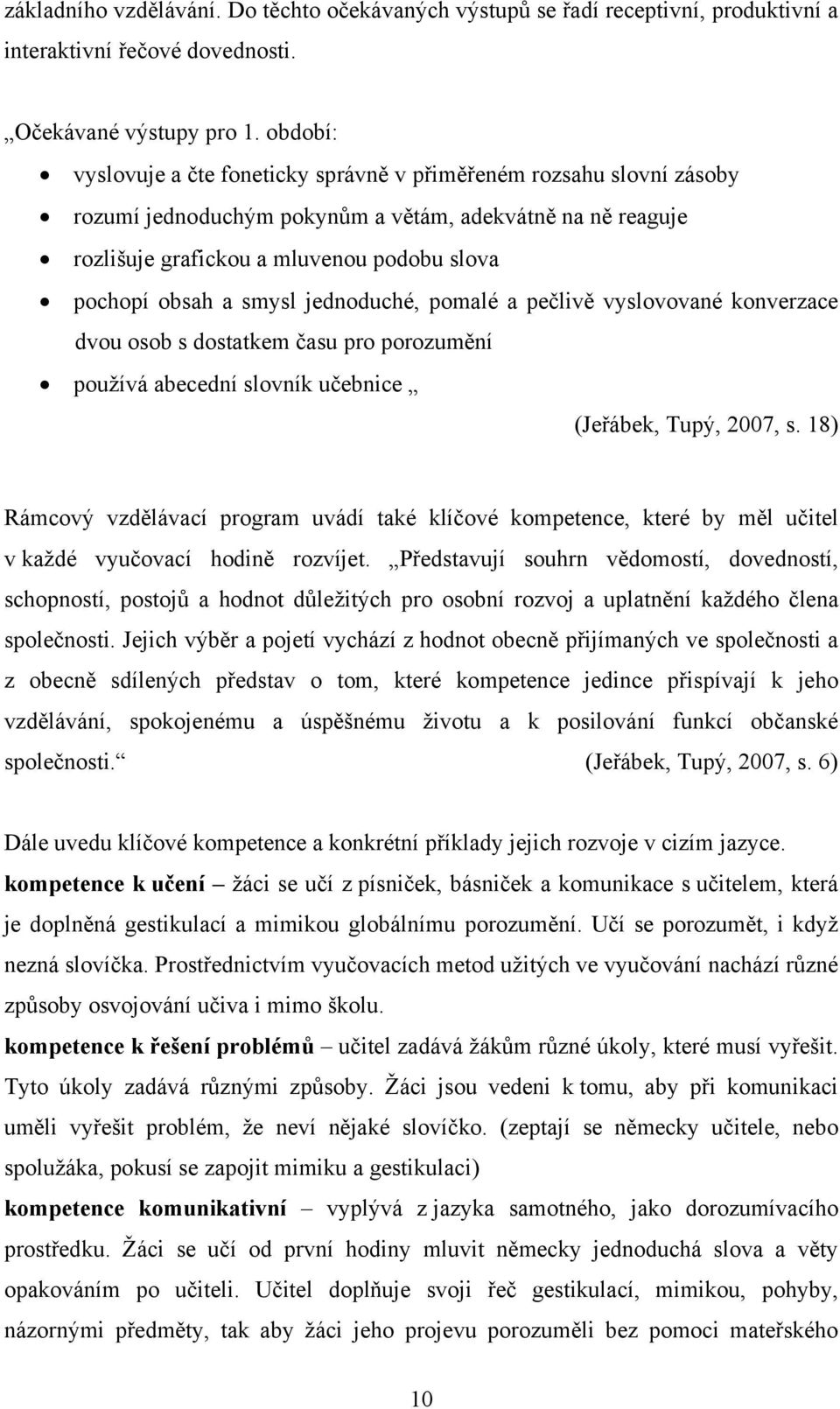 smysl jednoduché, pomalé a pečlivě vyslovované konverzace dvou osob s dostatkem času pro porozumění používá abecední slovník učebnice (Jeřábek, Tupý, 2007, s.