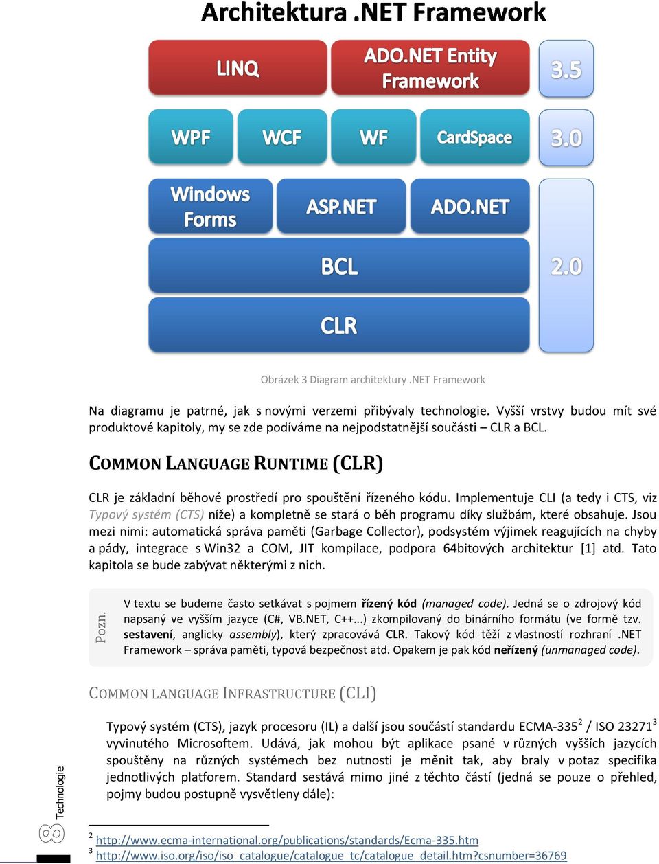 Implementuje CLI (a tedy i CTS, viz Typový systém (CTS) níže) a kompletně se stará o běh programu díky službám, které obsahuje.