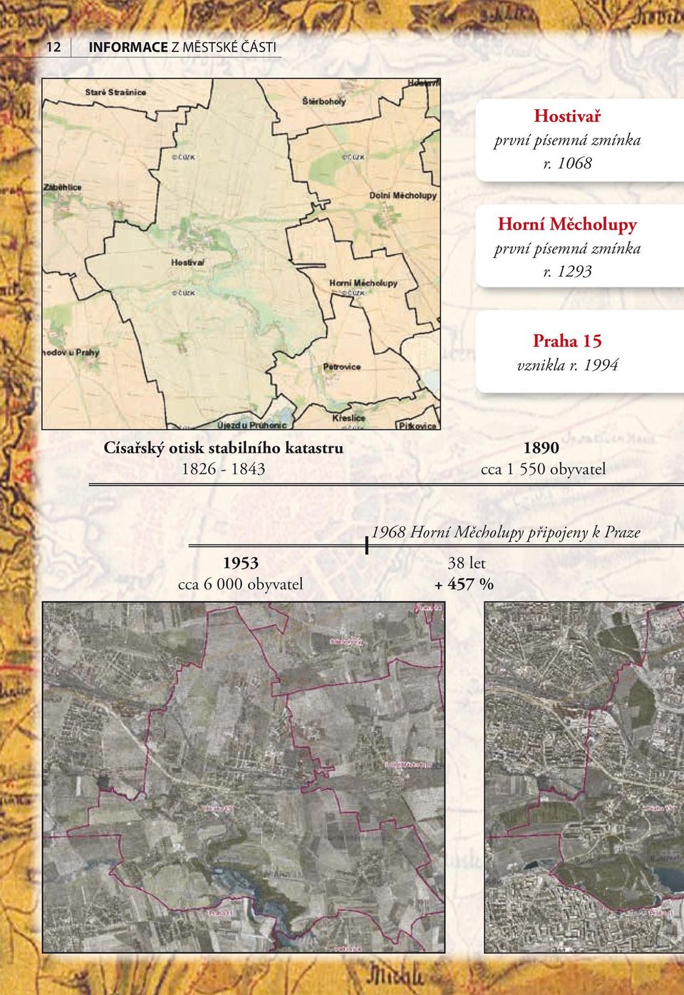 1994 Císařský otisk stabilního katastru 1826-1843 1890 cca 1 550