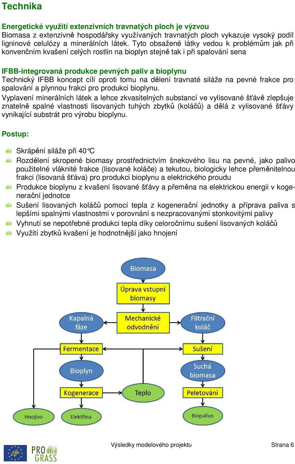 cílí oproti tomu na dělení travnaté siláže na pevné frakce pro spalování a plynnou frakci pro produkci bioplynu.