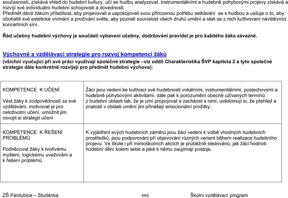 souvislost všech druh um ní a stali se z nich kultivovaní návšt vníci koncertních síní. ád u ebny hudební výchovy je sou ástí vybavení u ebny, dodržování pravidel je pro každého žáka závazné.