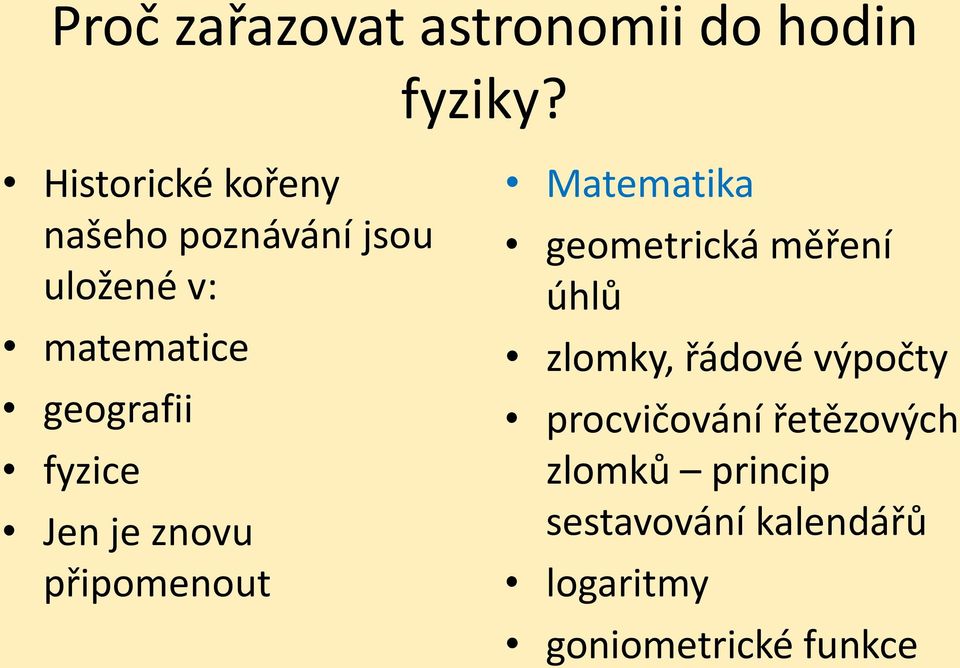 fyzice Jen je znovu připomenout Matematika geometrická měření úhlů