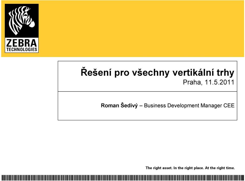 2011 Roman Šedivý Business Development