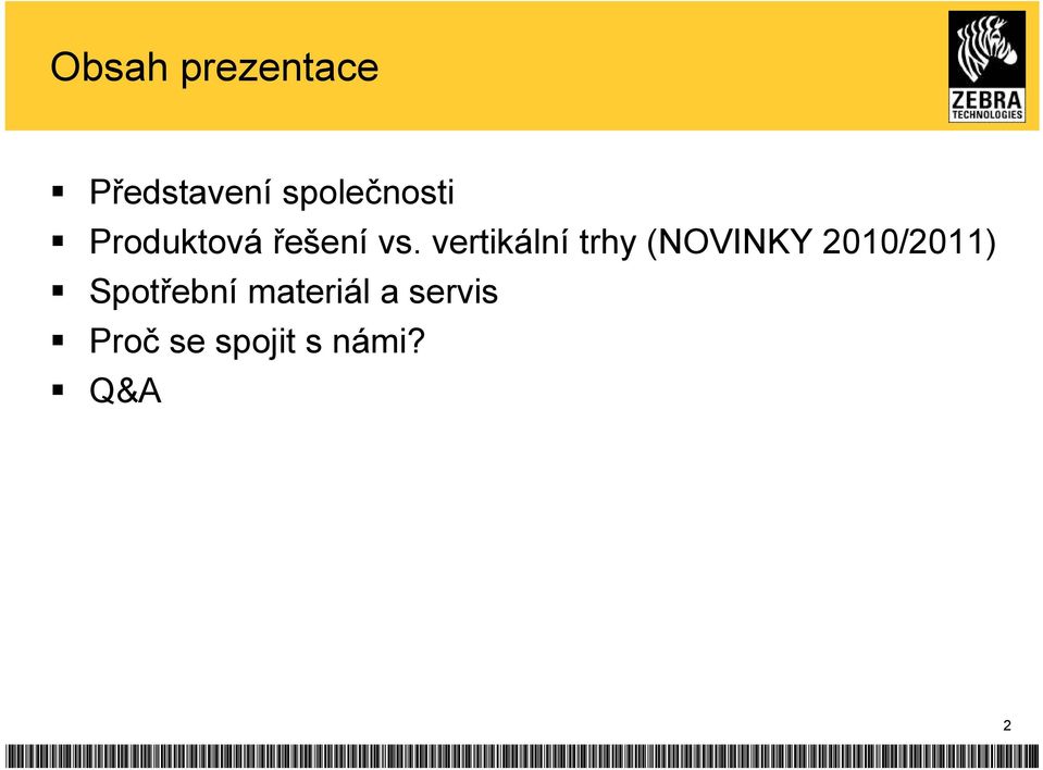 vertikální trhy (NOVINKY 2010/2011)