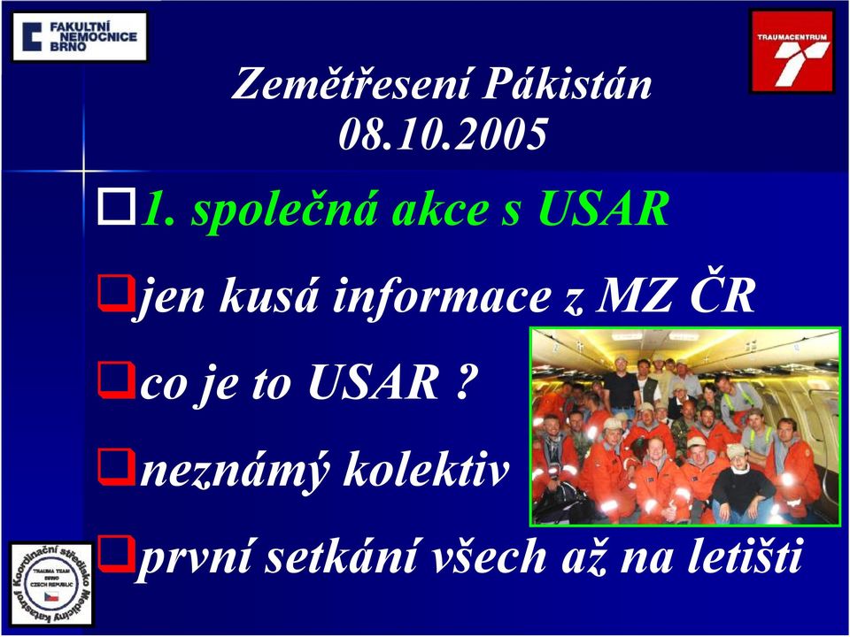 informace z MZ ČR qco je to USAR?