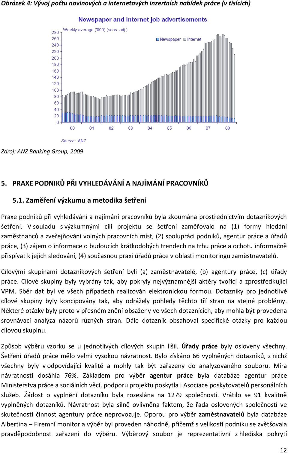 V souladu s výzkumnými cíli projektu se šetření zaměřovalo na (1) formy hledání zaměstnanců a zveřejňování volných pracovních míst, (2) spolupráci podniků, agentur práce a úřadů práce, (3) zájem o