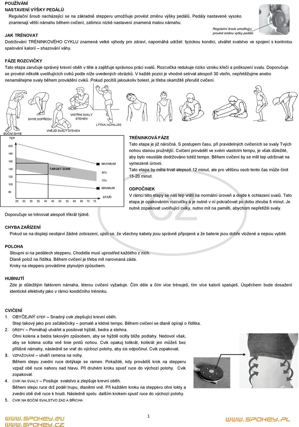 JAK TRÉNOVAT Dodržování TRÉNINKOVÉHO CYKLU znamená velké výhody pro zdraví, napomáhá udržet: fyzickou kondici, utvářet svalstvo ve spojení s kontrolou spalování kalorií shazování váhy.