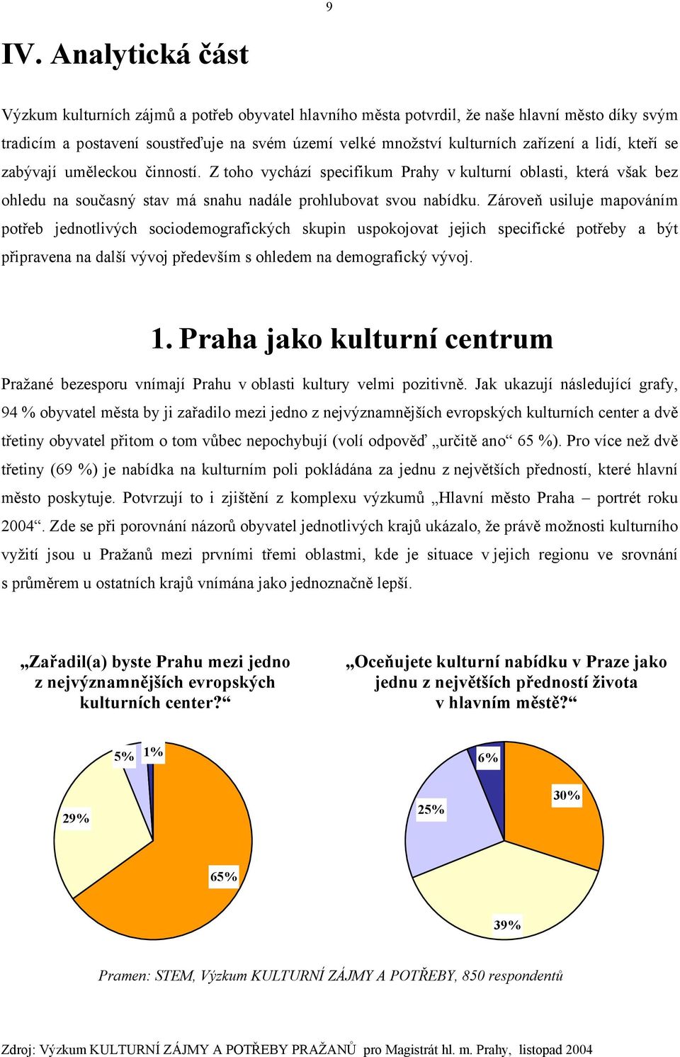 Zároveň usiluje mapováním potřeb jednotlivých sociodemografických skupin uspokojovat jejich specifické potřeby a být připravena na další vývoj především s ohledem na demografický vývoj. 1.